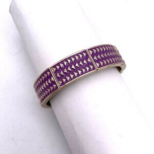 Lia Sophia Rhythmic Retired Bracelet Stretch Purple Signed
